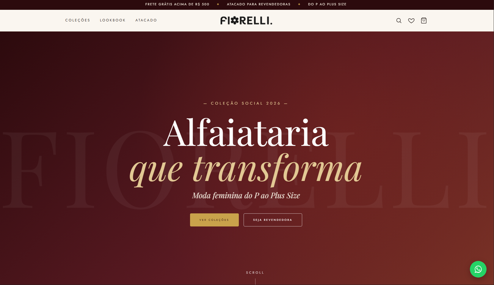 Home da loja Fiorelli